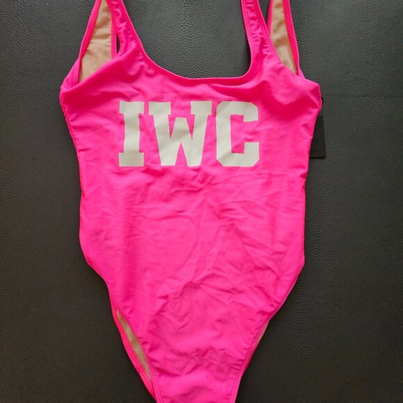 Pink IWC One Piece Swimsuit - Picture 1 of 5